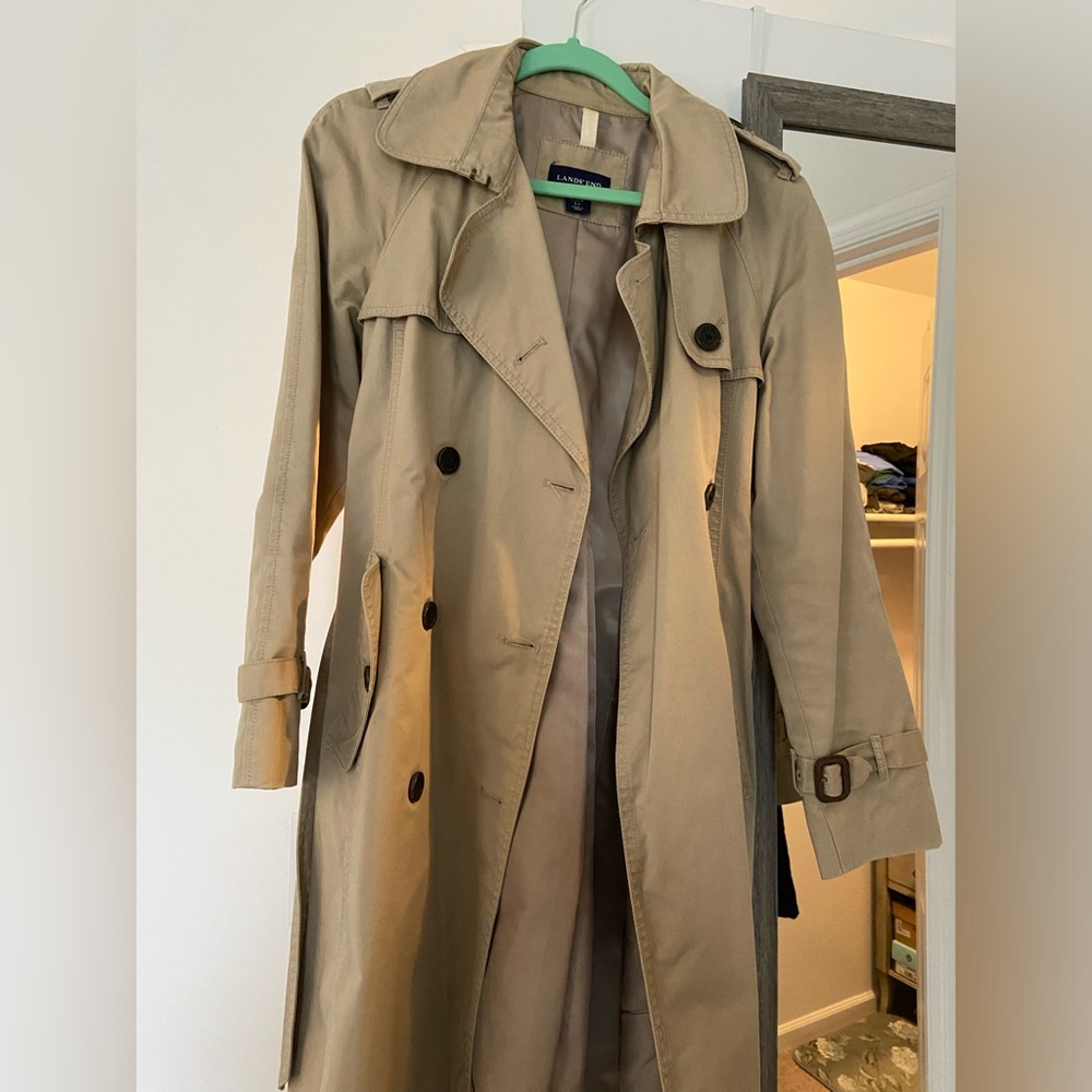 Lands End Trench Coat - size 4-6 / XS P